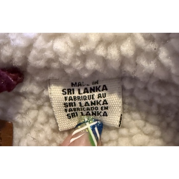 Levi's Womens Type III Sherpa Trucker Jacket Decadent Burgundy Corduroy Medium - Picture 4 of 6